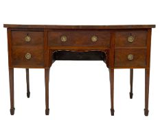 George III mahogany straight front sideboard