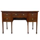 George III mahogany straight front sideboard