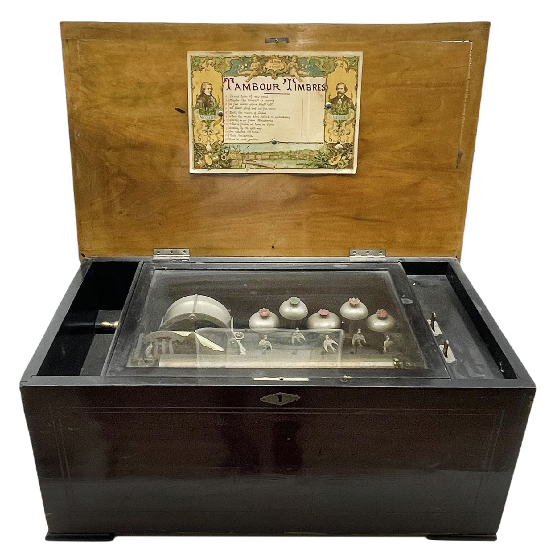 Late 19th century Swiss twelve air music box