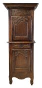 18th century French oak cupboard