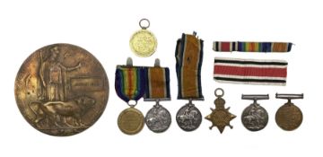 WWI War medal and 1914-15 Star to Pte G Black Royal Irish Regt 8310