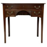 Early 19th century mahogany lowboy