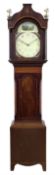 George IV mahogany longcase clock of small proportions by William Dixon of Pickering c1825