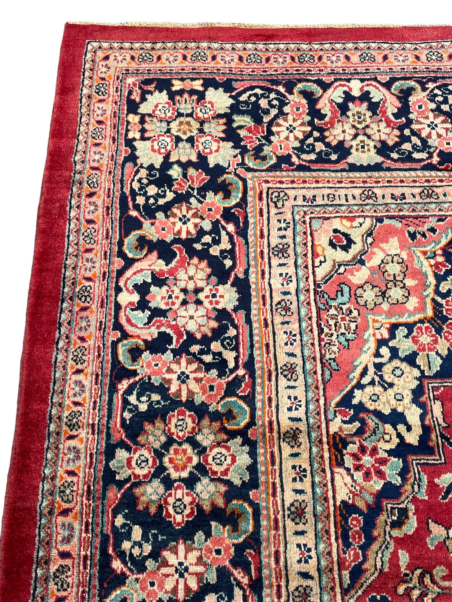 Persian Mahal red ground carpet - Image 3 of 9
