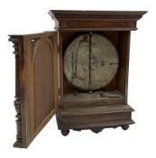 Late 19th century cabinet polyphon with 48cm discs in walnut case on short turned supports W67cm x D