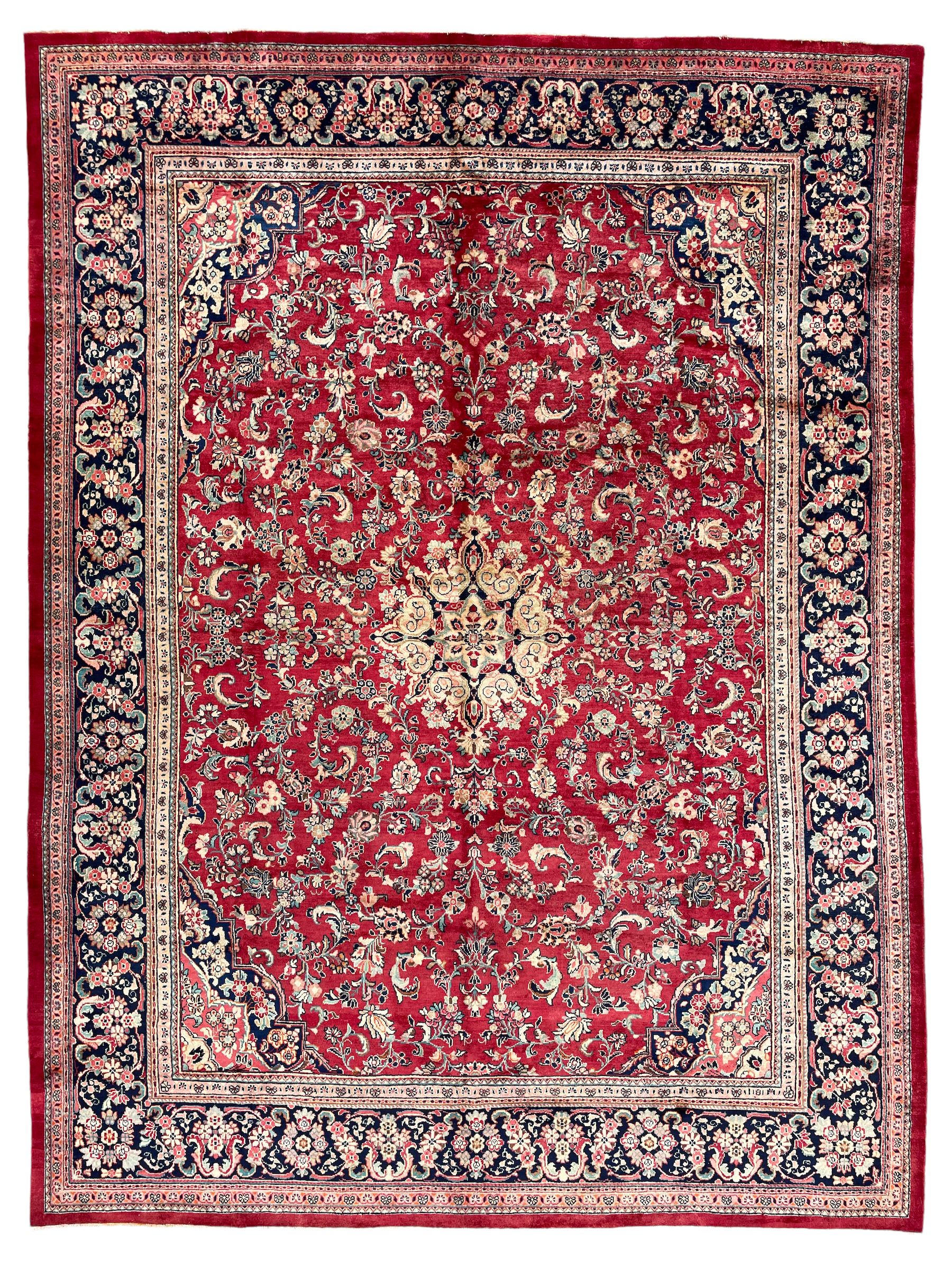 Persian Mahal red ground carpet