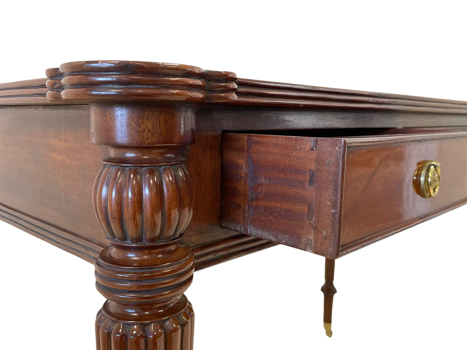 Regency style mahogany writing table - Image 5 of 7