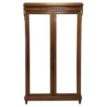 20th century Louis XVI style walnut armoire wardrobe