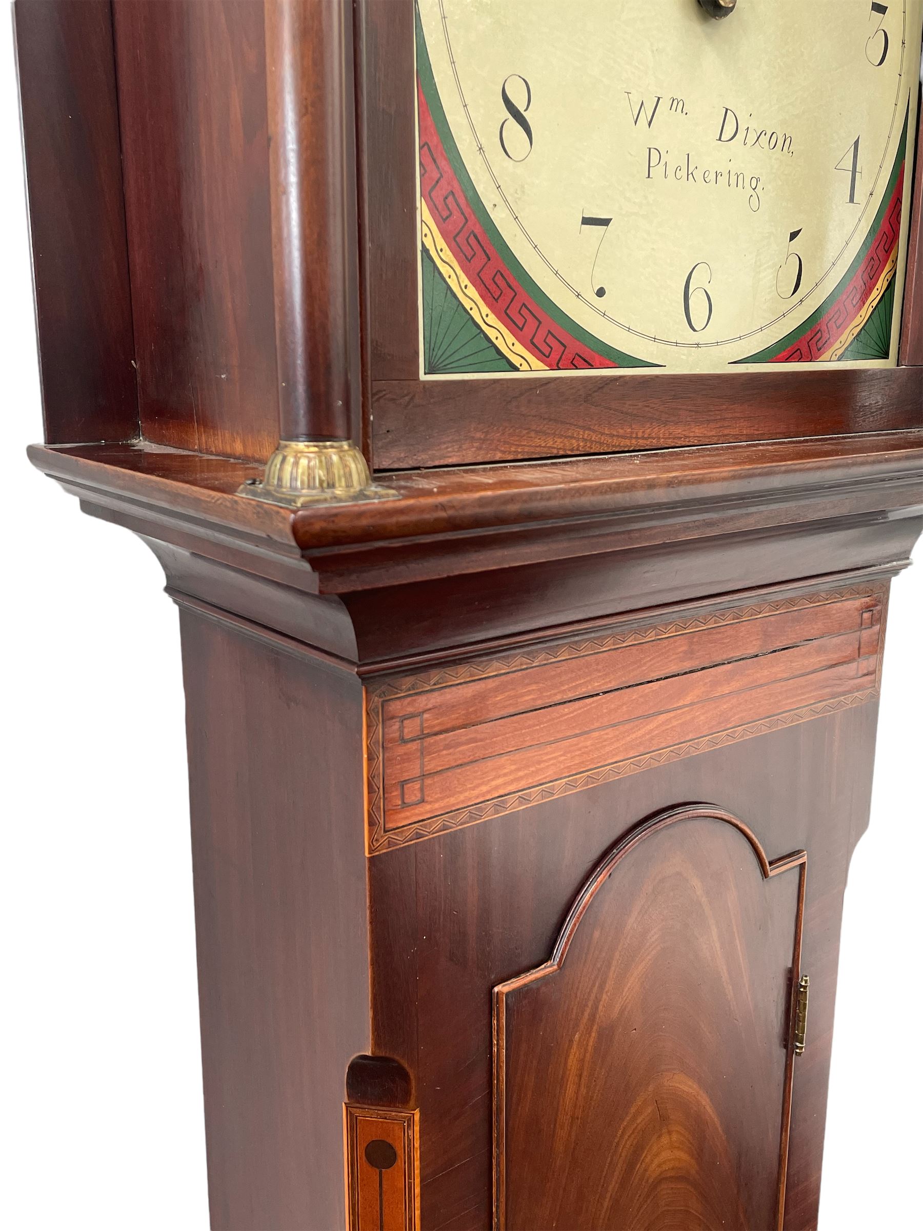 George IV mahogany longcase clock of small proportions by William Dixon of Pickering c1825 - Image 4 of 9