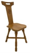 'Beaverman' oak hall chair