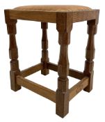 'Oakleafman' oak joint stool