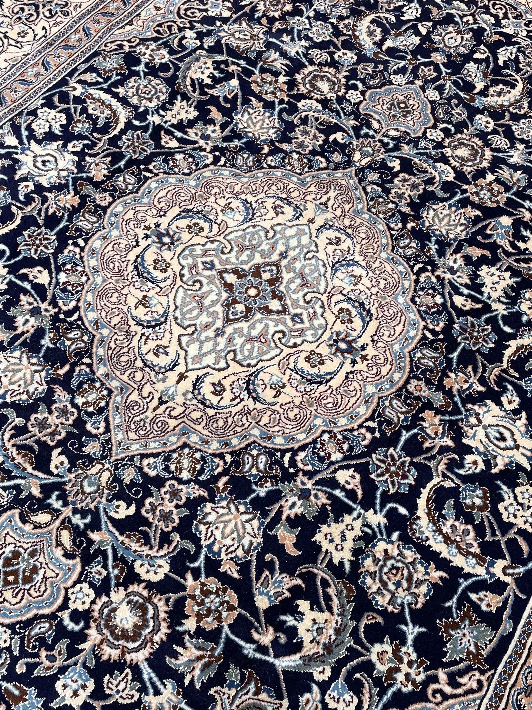 Persian Nain ivory ground rug - Image 5 of 6