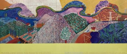 David Hockney (Northern British 1937-): 'Mulholland Drive: The Road to the Studio'