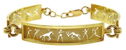 18ct gold South African bracelet