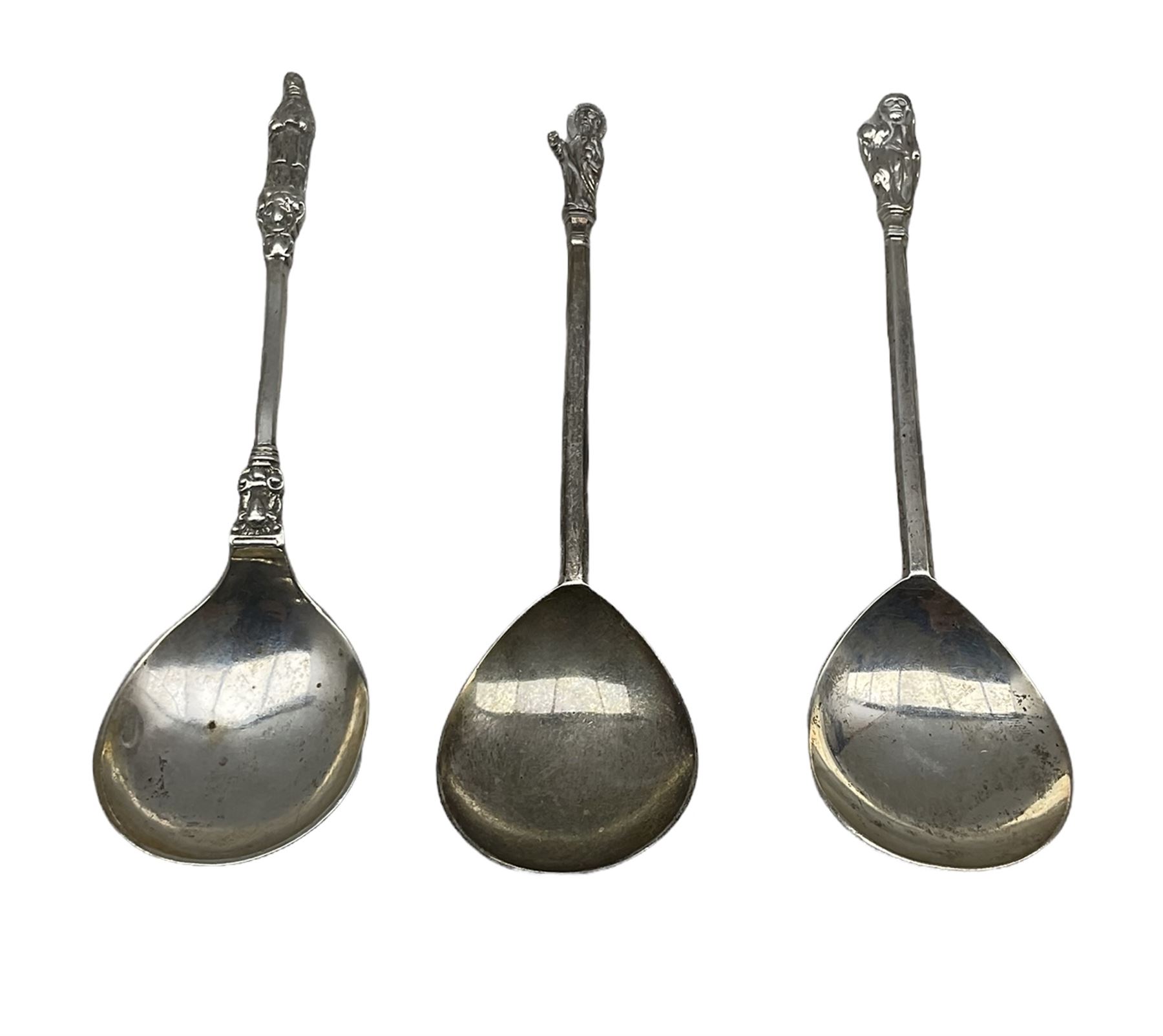 Pair of silver Apostle spoons