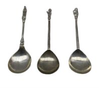 Pair of silver Apostle spoons