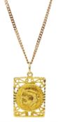 16ct gold dragon pendant