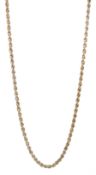 9ct gold rope twist necklace
