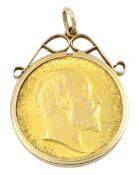 Edward VII 1902 gold half sovereign coin