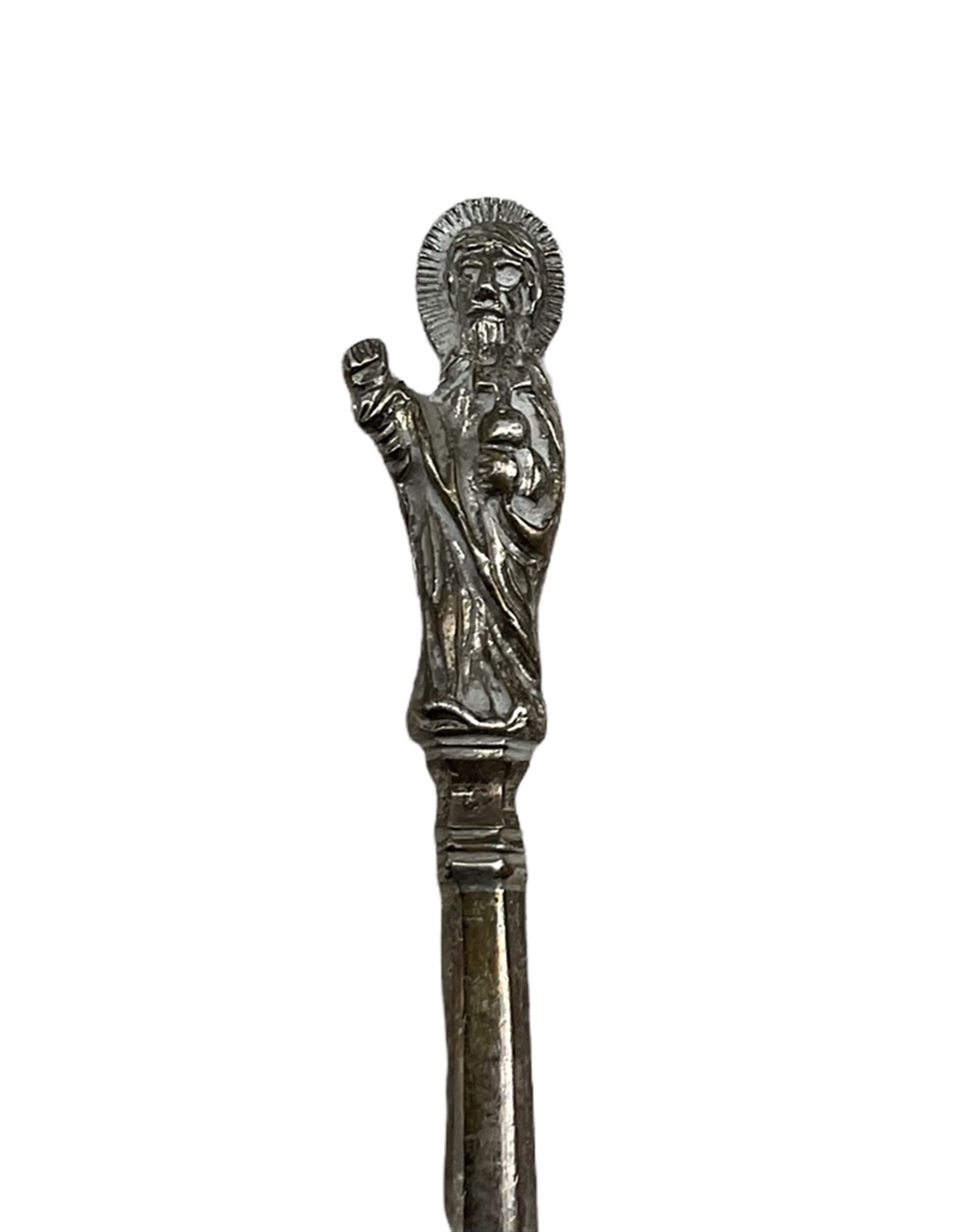 Pair of silver Apostle spoons - Image 6 of 7