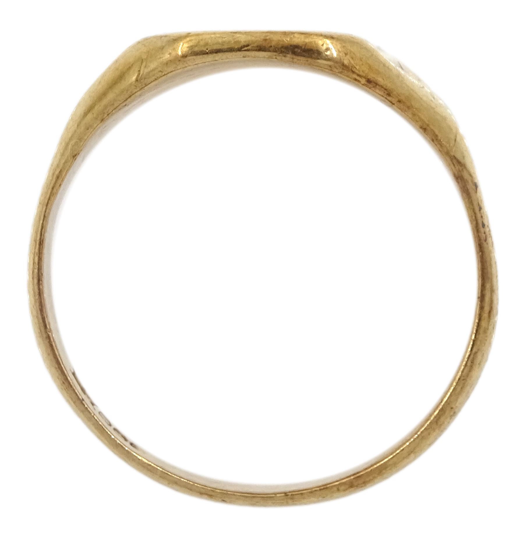 9ct gold signet ring - Image 4 of 4