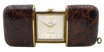 Art Deco gold-plated purse watch by Stowa