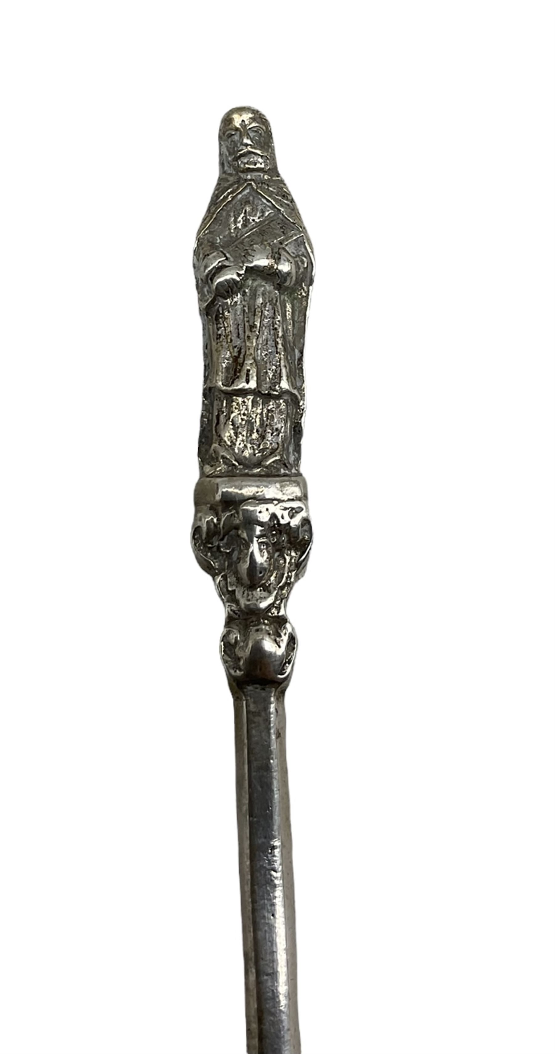 Pair of silver Apostle spoons - Image 5 of 7