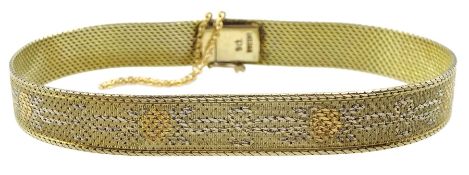 Early-mid 20th century yellow gold mesh bracelet