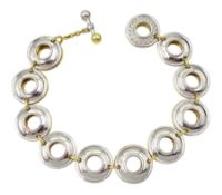 Tiffany & Co 18ct gold and platinum reversible Magic Disk bracelet by Paloma Picasso