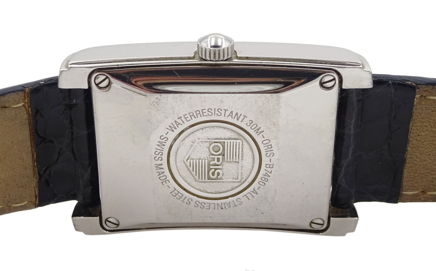 Oris gentleman's stainless steel automatic 25 jewels calendar wristwatch - Image 2 of 2