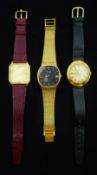 Bulova Ambassador gentleman's gold-plated automatic wristwatch