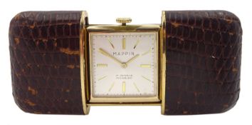 Art Deco gold-plated purse watch by Mappin