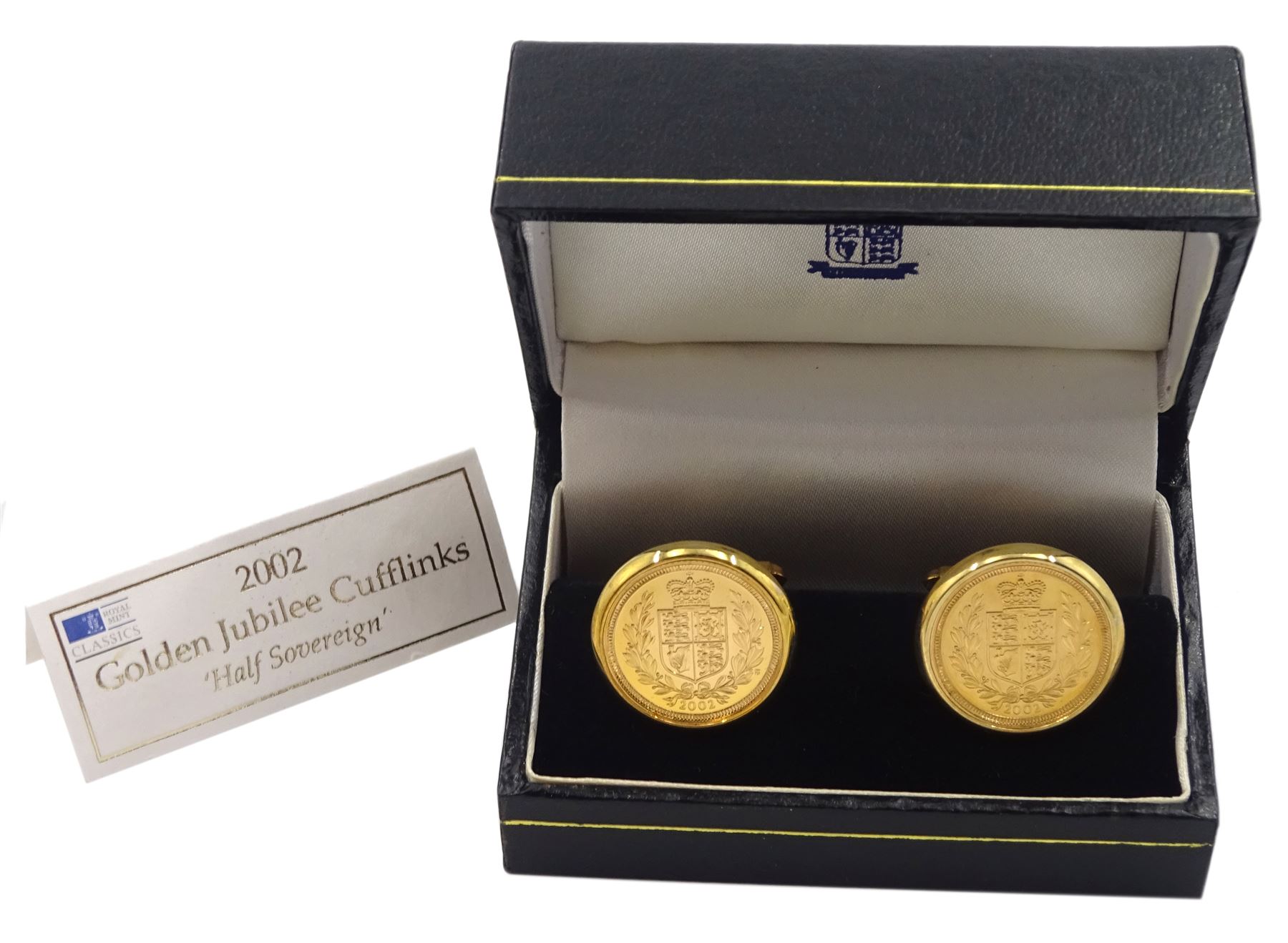 Pair of Queen Elizabeth II 2002 gold shield back half sovereign coins - Image 3 of 3