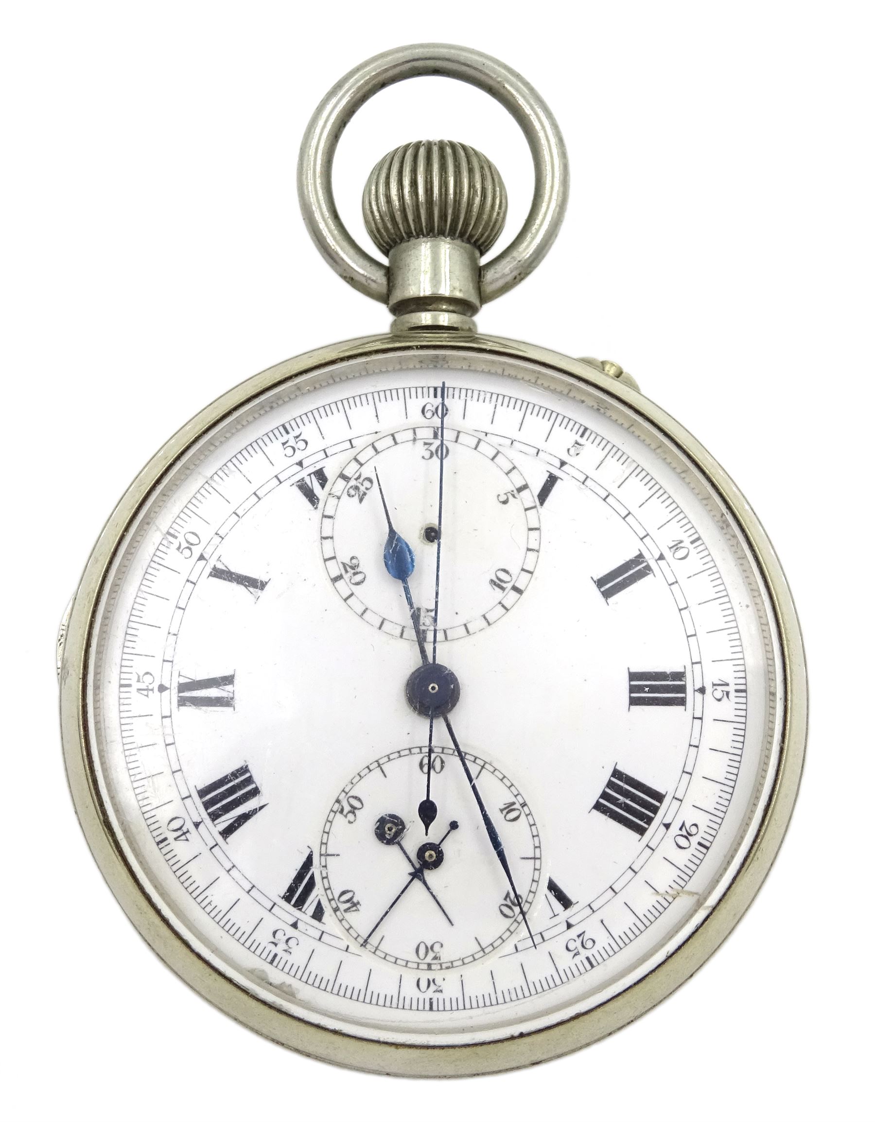 Watkins Queen Bee chrome exposure meter keyless chronograph pocket watch