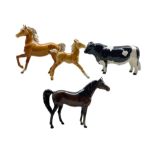 Beswick Palomino Horse and foal