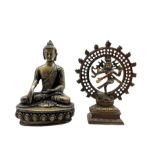 Two 20th century Tibetan style bronze deities