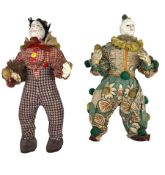 Two GH French Toy Company Pierrot dolls