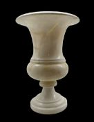 Mid 20th century Continental alabaster urn table lamp