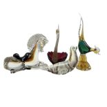 Group of Murano glass sculptures comprising