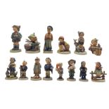 Fourteen Hummel figures including Soldier Boy no. 332