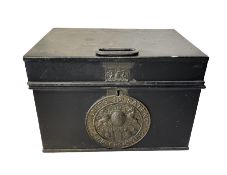 Victorian cast iron strong box 'Milner's Patent Double Fire Resisting Chambers'