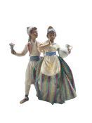 Lladro Gres figure group 'Valencian Courtship' No2239 designed by Regino Torrijos H30cm