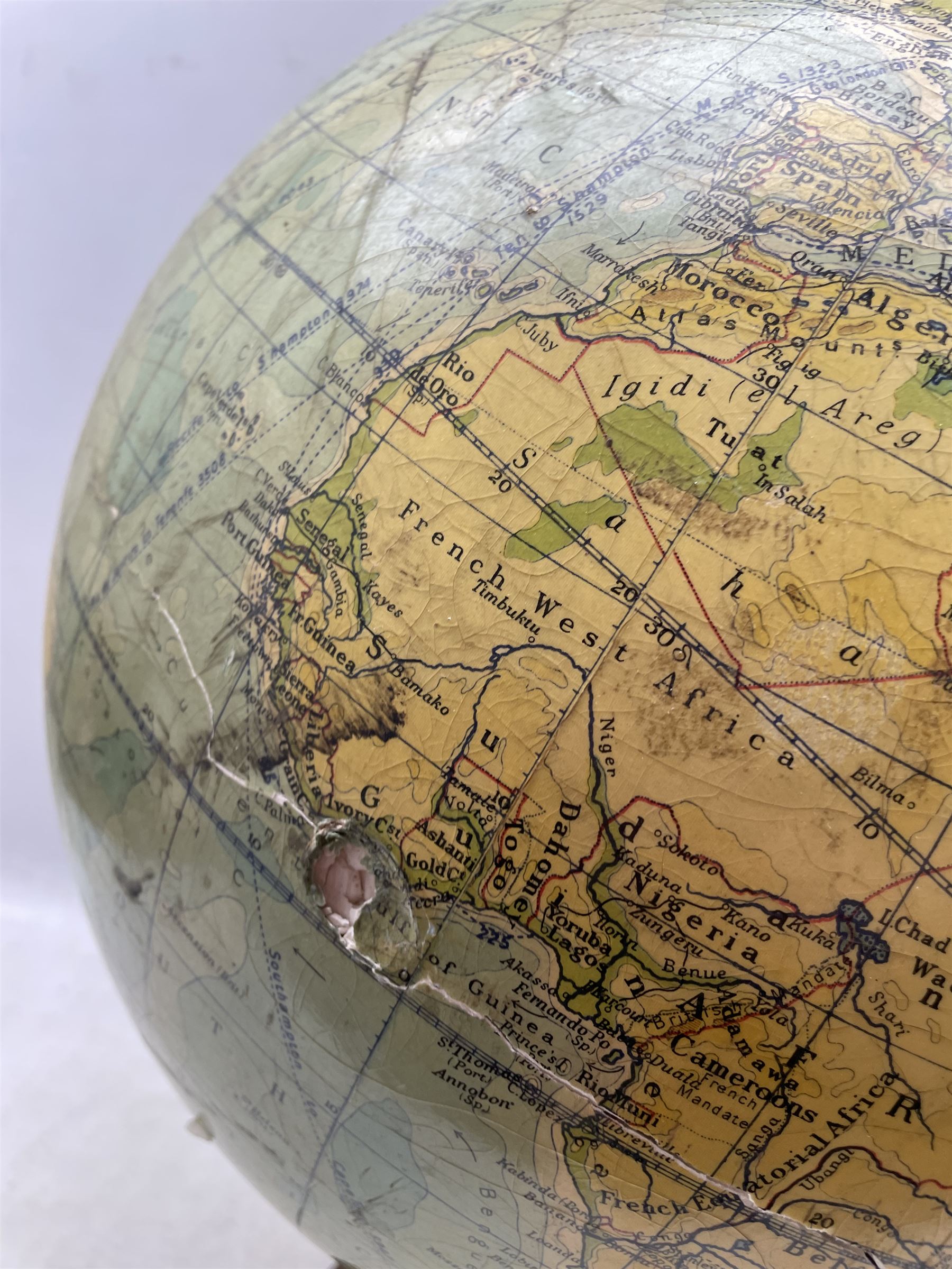 Phillips 14 Inch Terrestrial Globe by George Philip & Son Ltd for the London Geographical Institute - Image 2 of 4