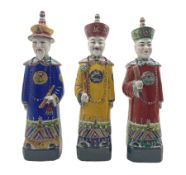 Three Chinese Republic figures 'The Three Emperors'