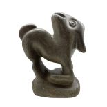 Fanizani Akuda (Zimbabwean 1932-2011): Carved stone sculpture modelled as an Antelope