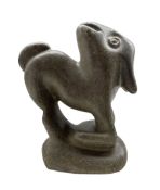 Fanizani Akuda (Zimbabwean 1932-2011): Carved stone sculpture modelled as an Antelope