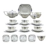 1920s Shelley Queen Anne shaped tea service