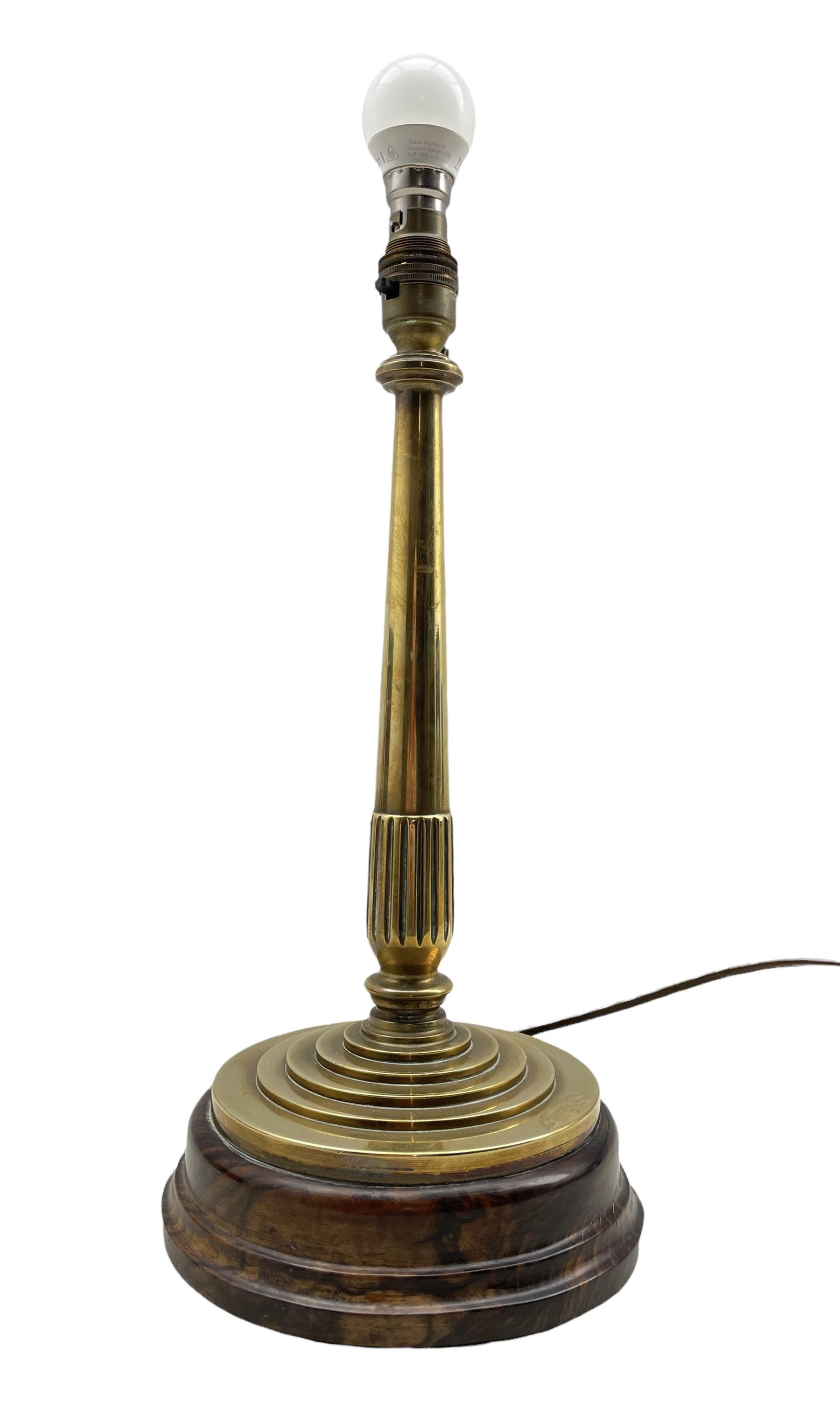 Early 20th century brass lamp