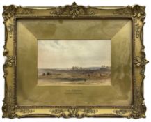 Anthony Vandyke Copley Fielding (British 1787 - 1855): 'Near Hoddeson' Flatland Landscape