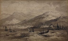 John Rawson Walker (British 1796-1873): 'Vessels off Barmouth North Wales'
